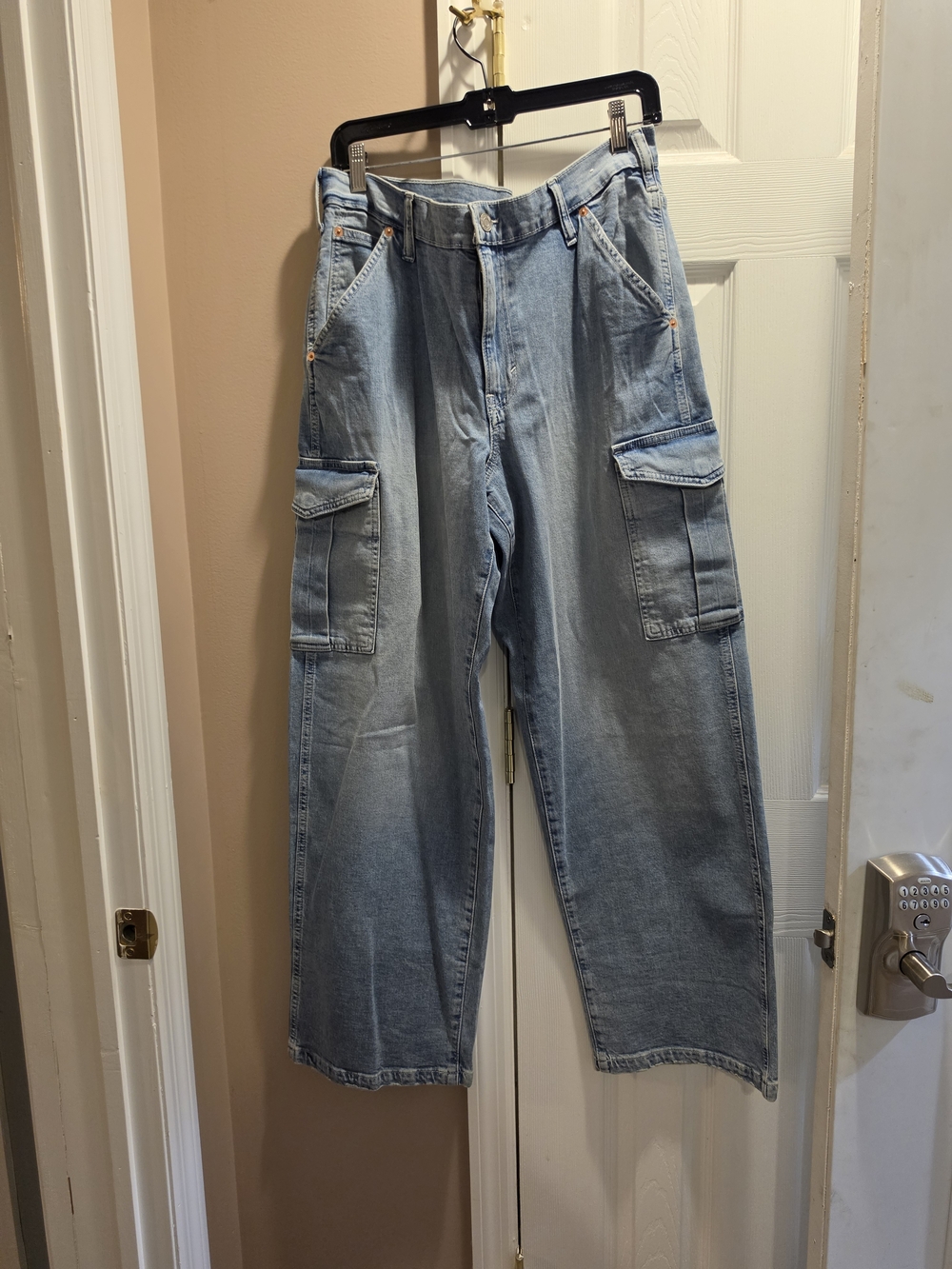 GAP Light Blue Denim Jeans with Logo Button